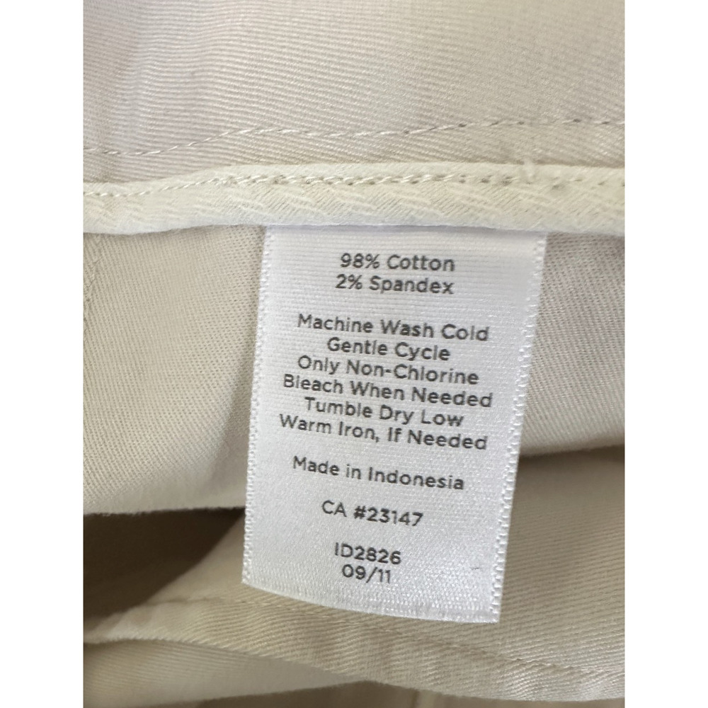 NWT Talbots Chino Shorts 10" Inseam Tan Flat Front Cotton Blend Size 4P 4 Petite - Picture 7 of 10